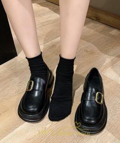 ローファー | レディース 靴 シューズ レザー調 合皮 厚底 履きやすい 韓国風 人気 クラシック 可愛い パンプス 通勤 春 夏 通学 冬 学生靴 秋