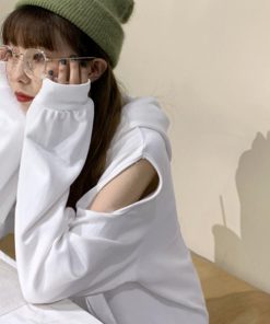 Tシャツ・カットソー | プルオーバー スウェット 薄手 肩見せ トップス トレーナー レディース パーカー カジュアル 肩出し 長袖 カットソー