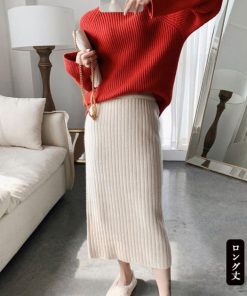 ひざ丈スカート | ニットスカートレディース大人セクシー