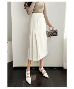 スカート | プリーツロング 春 夏 秋 マキシ ハイウエスト 着回し 20代30代40代 通勤通学 お出かけ エレガント カジュアル フェミニン 着痩せ オフィス