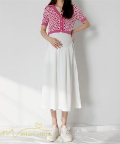 スカート | マタニティAライン マタニティウェア 春 夏 秋 無地 Aラインマタニティ 妊婦 ひざ下丈 ウエスト調整 着痩せ ゆったり 送料無料