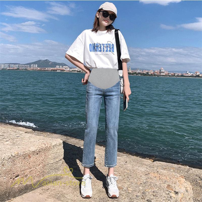 パンツ レギンス | マタニティ パンツ デニムパンツ レディース ジーンズ 妊婦服 産前 マタニティウェア 9分丈 8分丈 大きいサイズ テーパード デニム 着痩せ 日常感 ボトムス
