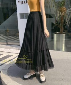 スカート | レディース チュール春夏 コーデ ウエストゴム ロングフレア着痩せ 通勤 マキシ カジュアル 20代30代40代50代 プリーツ