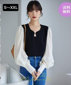 シャツ・ブラウス | ブラウス シャツ レディース 40代 上品 ブラウス きれいめ 通勤 OL ビジネス ゆったり 黒 白 トップス 30代 50代 20代 カジュアル 着痩せ　 切り替え