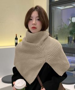 マフラー | タートルネック ニットウォーマー 韓国風