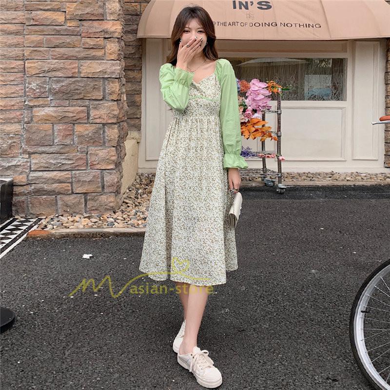 マキシ | ワンピース レディース ゆったり 長袖 オシャレ 呼ばれ 韓国風 二次会 同窓会 通勤 ロング丈 新春 カジュアル 体型カバー 20代30代40代 着痩せ きれいめ ロング