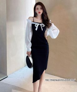 タイト | セクシーワンピース 二次会ワンピース 上品 高級感 ワンピース 長袖 タイトワンピース スリム 美ライン フォーマル オフィス お呼ばれワンピース 通勤 結婚式