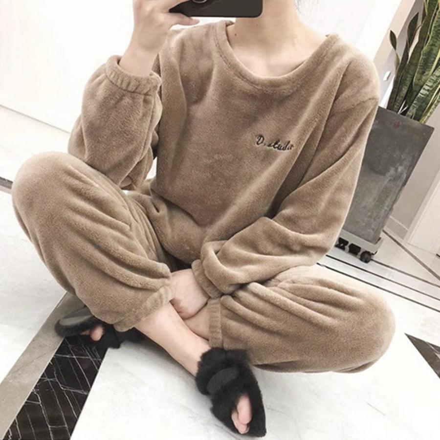 インナー・ルームウェア | フリースパジャマ 上下セット レディース