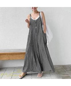 オーバーオール サロペット | オールインワン レディース ワイドパンツ ロング丈 トレンド チェック柄 ストライプ サロペット ボトムス 大きいサイズ 着痩せ オーバーオール 韓国風 日常感 夏