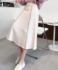 フレアスカート | フレアスカートニットスカートハイウエスト