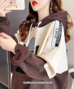 パーカー | トップス レディース 長袖 厚手 裏起毛 フード付き スウェット プルオーバー トレーナー お出かけ 外出 ゆったり  大きいサイズ カジュアル 体型カバー
