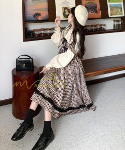 マキシ | フェイクワンピース 秋 レディース 30代40代ワンピース 長袖ワンピース レイヤード風ワンピース Aラインワンピース かわいい 腰着痩せ 美ライン お呼ばれ