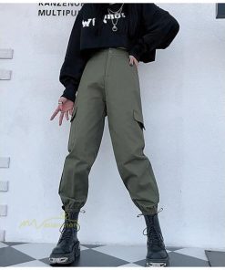 その他 | カーゴパンツ レディース ボトムス ストレート スリム ストレッチ ウエストゴム 着痩せ 格好いい お出かけ カジュアル 着回し ヒップホップ アウトドア シンプル