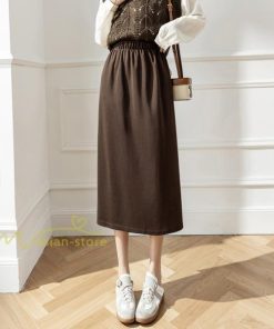 スカート | レディース 無地 カジュアル ひざ下丈 きれいめ 秋冬コーデ エレガント 通勤 通学 20代 Aライン40代 30代 ウエストゴム 50代 ゆったり