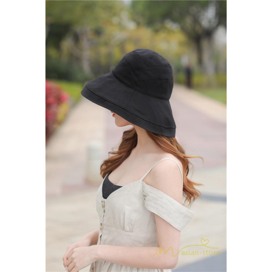 レディース | 帽子 春 夏 Uv 遮光 折りたたみ 大きいサイズ UVカット帽子 ひも つば広 頭 大きい 洗える 母の日 自転車 日焼け対策 遮光 小顔 熱中症 紫外線対策