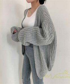 カーディガン | ニット2022秋冬 レディース 羽織り アウター パフスリーブ 長袖 セーター ニット 大人 通学通勤 20代50代 無地 トップス