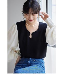 シャツ・ブラウス | ブラウス シャツ レディース 40代 上品 ブラウス きれいめ 通勤 OL ビジネス ゆったり 黒 白 トップス 30代 50代 20代 カジュアル 着痩せ　 切り替え