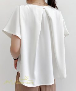 ｔシャツ・カットソー | Tシャツ レディース 半袖 カットソー ブラウス 着痩せ 無地 半袖Tシャツ クルーネック フリーサイズ 40代 可愛い 柔らか 通勤 通学 30代 着回し 20代 トップス