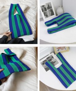 トートバッグ | ニットバッグ バイカラー