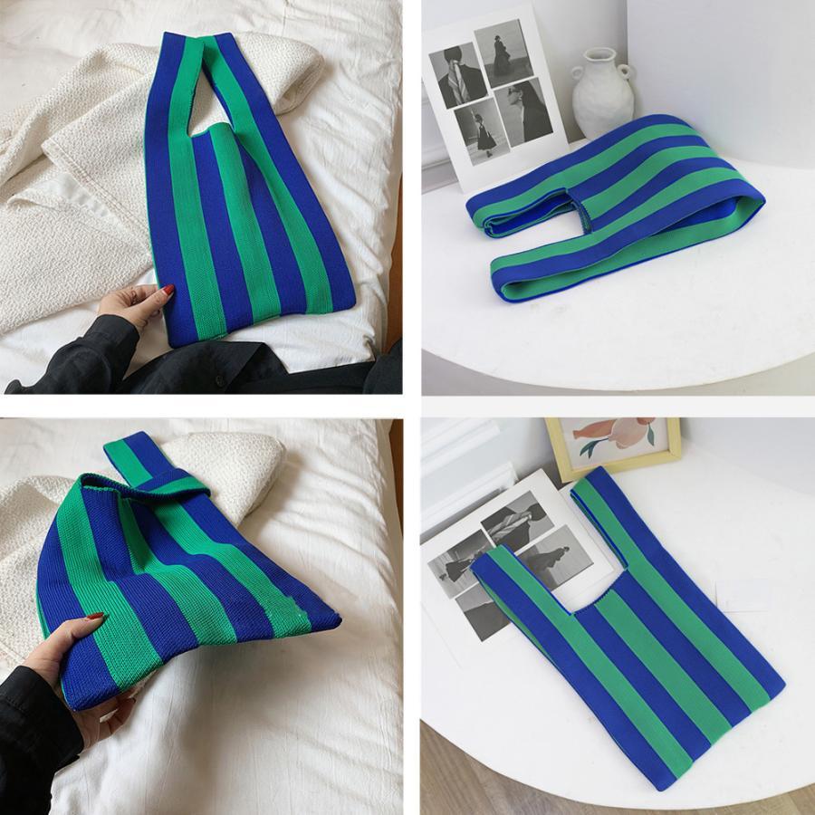 トートバッグ | ニットバッグ バイカラー