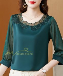 ｔシャツ・カットソー | Ｔシャツ レディース きれいめ 40代 春夏 上品 半袖Tシャツ ブラウス 20代30代40代50代 シフォンシャツ ママ カジュアル 人気 着痩せ お出かけ 上品 フェミニン