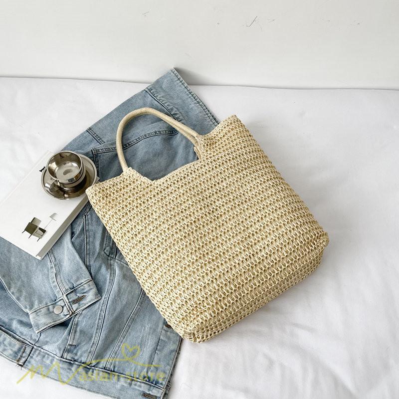 女性用バッグ | カゴバッグ ハンドバッグ ストローバッグ トートバッグ 夏バッグ 手持ち 大きめ 高級感 可愛い おしゃれ かごバッグ 夏 軽量 大容量 手提げ