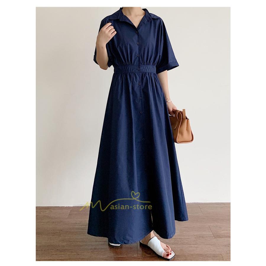 マキシ | シャツワンピース ワンピース 秋 春 レディース ロングワンピース 長袖 ロング丈 マキシ丈 体型カバー 無地 ゆったり 40代 夏作 30代 カジュアル 着痩せ 50代