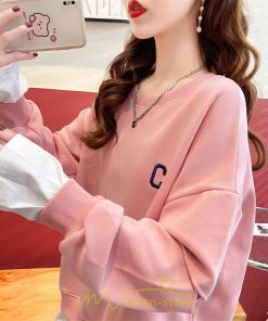 パーカー | トレーナー Tシャツ ロングT レディース 長袖 重ね着風 秋 冬 プルオーバー 可愛い オーバーサイズ ビッグシルエット 韓国ファッション 大きいサイズ