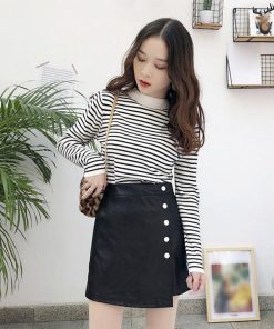 ニット・セーター | ボーダー柄 ニットセーター 長袖 6色