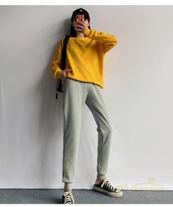 チノ・テーパード・ジョガー・スキニーパン | ジョガーパンツ ロング丈 レディース サルエル カジュアル 無地 ファッション 薄手 ウエストリボン 長ズボン 春秋コーデ スポーツウェア 運動着 スウェット