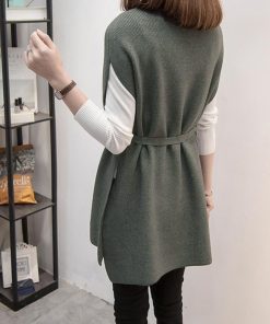 ニット・セーター | ノースリーブ ニットチュニック 韓国風