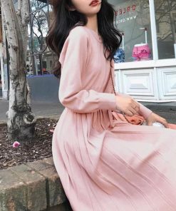 ワンピース | ニットプリーツワンピースレディースニット