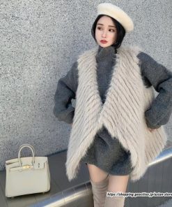 ベスト | ボリュームフェイクファーファー毛皮レディース 冬 フェイクファー 毛皮コート アウター ノースリーブ ふわふわ 前開き 秋冬 ジレ