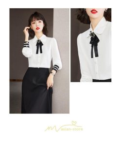 シャツ・ブラウス | ブラウス 長袖 レディース おしゃれ トップス シフォンブラウス オフィス 通勤 ゆったり 体型カバー 秋服 リボン 着痩せ オシャレ お出かけ 可愛い 上品