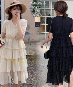 マキシ | ワンピース レディース 40代 膝丈ワンピース 春夏 半袖 シフォンワンピース 通勤OL オシャレ結婚式ドレス Vネック 20代30代 きれいめ 上品 着痩せ Aライン