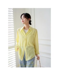 シャツ・ブラウス | ブラウス トップス 長袖 Vネック ボタン 無地 上品 通勤 レディース 秋 20代 30代 40代 OL ママ 母 フェミニン デート お出かけ 通勤 リクルート お仕事