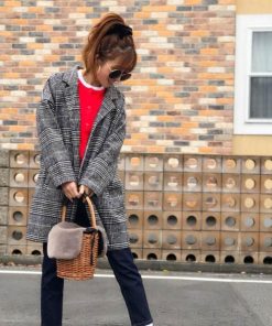 トレンチコート | グレンチェック チェスターコート レディース 冬 千鳥柄コート 中綿コート