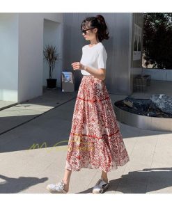 スカート | ロング 花柄 柔らか ボトムス レディース ロングマキシ丈 シンプル 無地 カジュアル 着痩せ コーデ 春 30代 秋20代 40代 夏 通勤通学 50代