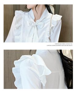 シャツ・ブラウス | ブラウス レディース 長袖 ブラウスシャツ ボウタイ フォーマル チュニック 大人 春秋 フォーマル スーツ オフィス トップス 30代 母 ママ きれいめ 20代 OL