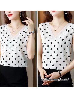 キャミソール タンクトップ | タンクトップ ドット柄 レディース 秋 秋服 レイヤード インナー ノースリーブ 重ね着 とろっと滑らかな肌触りの落ち感素材 夏秋物 V しわにくい ベーシック