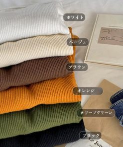 ニット・セーター | ニットトップス 胸開き プチハイネック