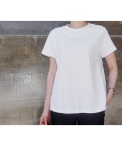 ｔシャツ・カットソー | Tシャツ レディース トップス 夏 半袖 可愛い 無地 切り替え 後ろプリーツ 黒 プルオーバー 体型カバー シンプル OL 大人 夏服 サマー