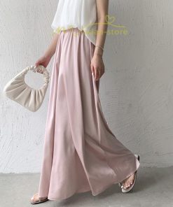 ワイドパンツ | パンツ レディース スカーチョ ガウチョ ボトムス スカンツ 無地 ガウチョパンツ ロング 美脚 ウエストゴム 春 秋 ゆったり 体型カバー