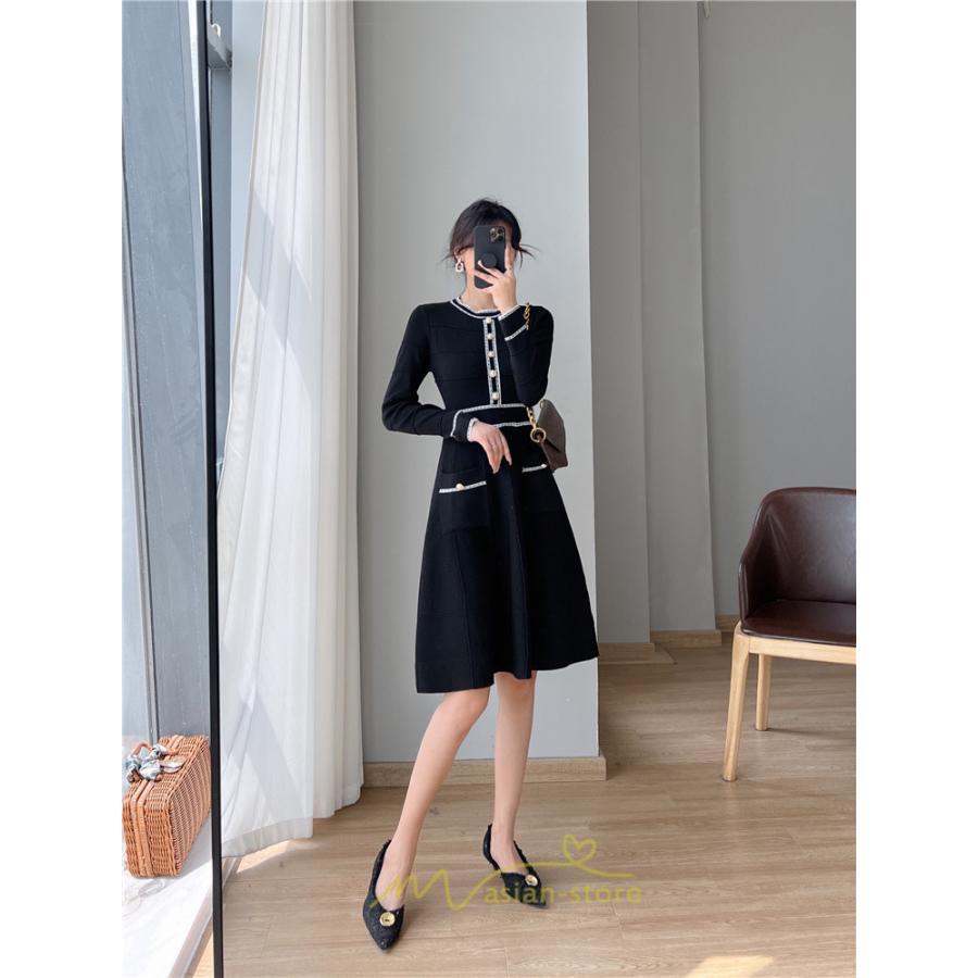 ニットワンピース | ワンピース レディース ニット ワンピース ニット チュニック 膝丈 ロング 長袖 着痩せ 20代30代40代50代 送料無料 秋冬 可愛い 秋冬コーデ