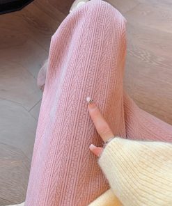 ワイドパンツ | レディース韓国ニットパンツ