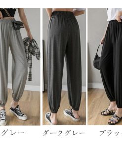 サルエルパンツ | ストレッチ レーヨン パンツ レディース 体型カバー ヨガパンツ ダンス ヒップホップ