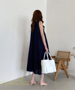 マキシ | ワンピース ノースリーブ 夏服 麻混 リネン混 春夏 カジュアル Aラインワンピース 綿麻 レディース フリーサイズ 夏 ロング丈 ギャザー きれいめ 無地