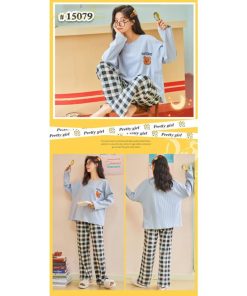 パジャマ　ルームウェア | ルームウェア パジャマ レディース 長袖 春秋 長袖 長ズボン 上下セット セットアップ 寝巻き 部屋着 ナイトウェア ズボン Tシャツ かわいい ボトムス 柔らかい