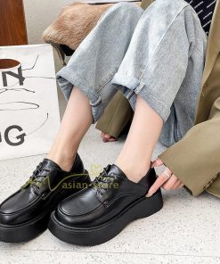 ローファー | レディース 痛くない ローヒール 楽 大人 黒 ブラック 柔らかい 歩きやすい レースアップ カジュアル 通勤通学 20代30代40代 レザー調 履きやすい