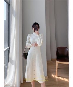 ニットワンピース | ロングワンピース ワンピース レディース ロング丈 秋 冬 ハイネック 長袖 体型カバー 秋冬 上品 OL 50代 30代 40代 通勤